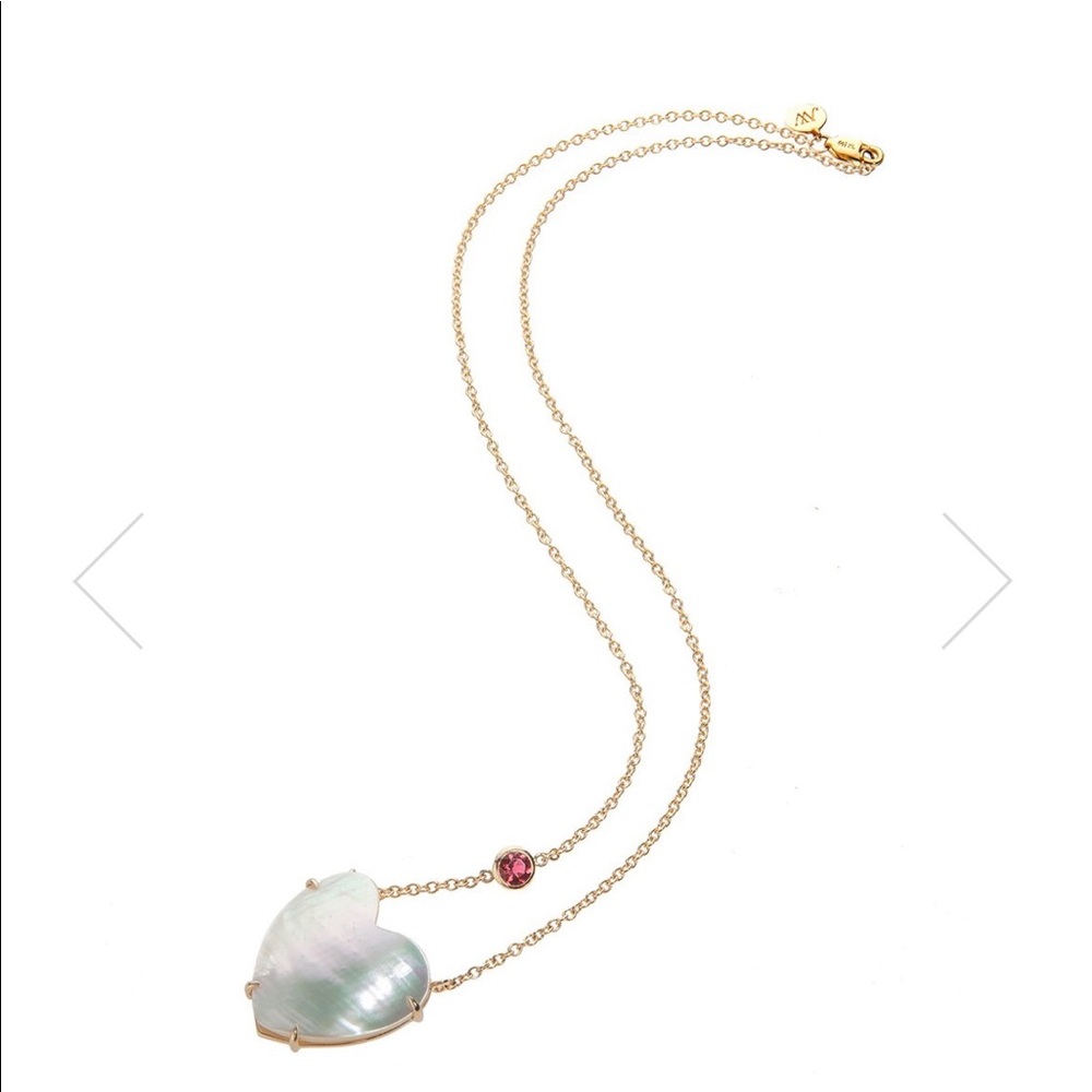 Jane Winchester Love Shell Heart Gold Necklace